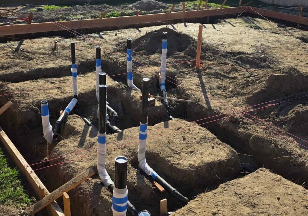 Underground plumbing pipes installation for leak prevention and repair. Expert plumbing services by.